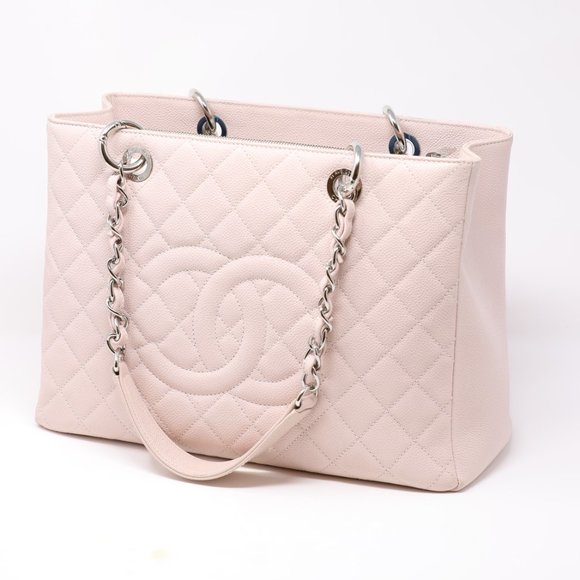 CHANEL CAVIAR PINK GRAND SHOPPING TOTE - Picture 1 of 2